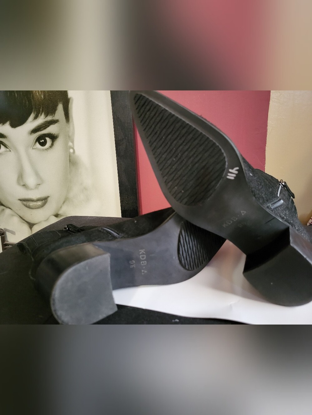 Kelsi Dagger Mid-Height Ankle Boots Island Black - SZ 9.5 - Picture 8 of 8
